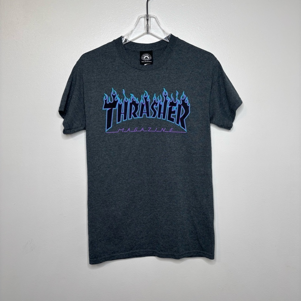 Thrasher Magazine‎ Shirt Size Small Unisex Short Sleeve Gray T-Shirt